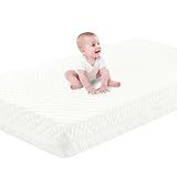 SCHNAUZER HOME Crib Mattress, Dual-Sided Breathable Baby and Toddler Memory Foam Mattress with Removable and Washable Cover, 100% Knitted Fabric, Fits Standard Cribs and Toddler Beds, 52" x 28" x 5"