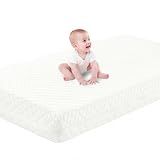 SCHNAUZER HOME Crib Mattress, Dual-Sided Breathable Baby and Toddler Memory Foam Mattress with Removable and Washable Cover, 100% Knitted Fabric, Fits Standard Cribs and Toddler Beds, 52" x 28" x 5"
