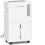 1500 Sq.ft Dehumidifier for Basement, Trazico 21 Pint Quiet Dehumidifiers for Home with Drain Hose, Smart Humidity Control, 3 Modes, 24H Timer, Auto Defrost, for Large Room, Bedroom, and Bathroom
