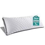 Oubonun Premium Adjustable Loft Quilted Body Pillows - Firm and Fluffy - Quality Plush - Down Alternative - Head Support Pillow - 21"x54"