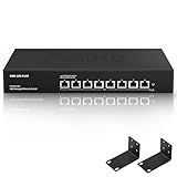 8 Port 10Gb RJ45 Web Managed Network Ethernet Switch 8 x 10G Base-T Port | Multi-Gig 10G-5G-2.5G-1G | 19 Inch Rack Mount | Built-in Fan | 160G Bandwidth | 10Gbps for 10G NAS, PC, WiFi7 Router