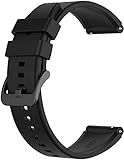 INF Strap for Huawei Watch GT2 Pro, Silicone Replacement Watch Band Compatible with Huawei Watch GT3/GT3 Pro/GT2 46mm, 22mm Silicone Replacement Watch Band, Black