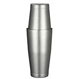 Cocktail Geek Boston Shaker Set, 28 Oz and 18 Oz Weighted Tins, Stainless Steel with Vintage Finish (Vintage)