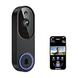Guggre Doorbell Camera M52, Security Camera Outdoor/Indoor, 1080 HD with Night Vision, 4 Infrared Lights, 120° Wide View, Motion Detection Notification, Works with Smartphone, Wireless, Online Support