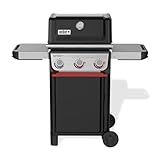Weber Spirit E-325 Liquid Propane Gas Grill for Outdoor Cooking and BBQ, 3 Boost Burners, Black – Porcelain-Enameled Cast-Iron Grates, Sear Zone