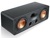 Saiyin Center Channel Speaker for Home Theater Surround Sound System with 5 inch Woofer, 8Ω and 20mm Silk-Dome Horn Tweeter for TV, Receiver or Amplifier Required, Wall-mountable
