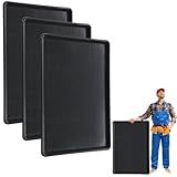 BrightRow 3 Pack Extra Large Oil Drip Pan for Under Car, 35.4 x 24 x 1.6 in Oil Catch Pan, Black Plastic Replacement Tray for Garage Automotive Driveway Washing Machine