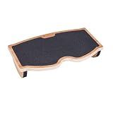 StrongTek Under Desk Footrest, Wooden Rocking Foot Rest, 350lbs, Non-Slip
