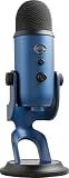 Logitech Creators Blue Yeti USB Microphone for PC, Mac, Gaming, Streaming, Podcasting, Studio and Computer Condenser Mic with Blue VO!CE Effects, 4 Pickup Patterns, Plug and Play - Midnight Blue