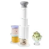 Cuisinart FastFreeze 5-in-1 Ice Cream, Sorbet, Milkshakes, Slushies and Mix-In Frozen Dessert Maker, Compact Machine, Easy to Use, Includes 3 Mixing Cups with Lids, ICE-FD10