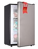 BODACIOUS 3.2 Cu.Ft Mini Freezer - Compact Upright Small Freezer - Silver