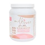 MILK DUST Lactation Protein Powder for Breastfeeding Moms, 16g Protein, Vegan Pea Protein, Dairy-Free, Supports Milk Supply & Energy, Fudge Brownie, 660g, 22 Servings