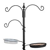 Backyard Expressions Bird Feeding Station, 77" Bird Feeder Pole and Stand