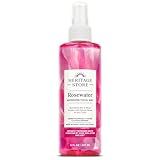 HERITAGE STORE Rosewater - Refreshing Face Mist with Damask Rose, All Skin Types - Hydrating Rose Water Spray for Glowing Skin Care - No Dyes or Alcohol, Hypoallergenic, Vegan, 60-Day Guarantee, 8oz