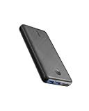 Anker Portable Charger, 325 Power Bank (PowerCore Essential 20K), 20K Battery Pack with 15W Charging, PowerIQ, 2 USB-A, 1 Micro USB, Two-Way USB-C Ports for iPhone Series, AirPods, and More (Black)