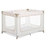 Dream On Me Zodiak Baby Playard, Breathable Mesh Sides, Soft Comfortable Mattress, Quick & Easy to Fold with Travel Carry Bag, Compact Space Saving Design - Beige
