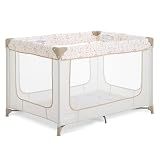Dream On Me Zodiak Portable Playard, Compact for Travel, Carry Bag, Beige