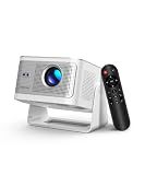 Smart Projector with 4K 8K Support, Android 14 Mini Projector with WiFi6 and Bluetooth5.4, 600 ANSI, Auto Focus & Obstacle Avoidance, 1080P Portable Movie Projector for Home Outdoor, Alwtniet HY350Max