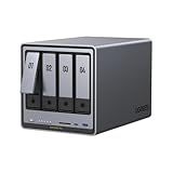 UGREEN NAS DXP4800 Pro 4-Bay Desktop NAS, Intel® Core™ i3-1315U 6-Core CPU, 8GB DDR5 RAM, Built-in 128G SSD, 1x 10GbE, 1x 2.5GbE, 2X M.2 NVMe Slots, 4K HDMI, Network Attached Storage (Diskless)