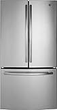GE GNE27JYMFS 36" French Door Refrigerator with 27 cu. ft. Total Capacity LED Lighting Internal Water Dispenser Spill-Proof Shelves in Fingerprint Resistant Stainless Steel
