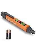 PT199 Natural Gas Leak Detector with Audible & Visual Alarm, Portable Gas Sniffer to Locate Combustible Sources Like Methane, Propane for Home(Includes Battery x2)-Orange