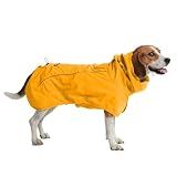 Spark Paws Dog Raincoat - Waterproof Rain Jacket w/Hood, Full Coverage