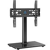PERLESMITH Universal TV Stand Legs for 32-70 inch TVs, Table Top TV Stand up to 99 lbs, Height Adjustable Television TV Mount, Universal TV Base for Livingroom & Bedroom, VESA 400x400mm PSTVS04-N2