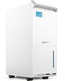 4,500 Sq.Ft Most Efficient Energy Star 2024 Dehumidifier,Vellgoo 52 Pint/Day Dehumidifier for Basement with Drain Hose, Smart Humidity Control, for Home, Bedroom, Bathroom, Garage
