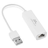 USB Ethernet LAN Network Adapter Compatible with Laptops and All USB 2.0 Compatible Computers Including Windows 7 to 11 Vista Mac OS X and macOS - by Mobi Lock