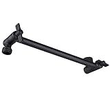 NearMoon Adjustable Shower Arm Universal Connection, Extension Arm, Adjust Angle to Upgrade Shower Experience, Easy to Install, Anti-leak (11 Inch, Matte Black)