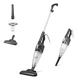 Amazon Basics 2-in-1 Corded Stick Vacuum Cleaner, Converts to Handheld, Lightweight (3.9 LBS), with Washable Filter, Crevice Tools, 0.5L Dust Cup, Self-Standing, 19.7-Ft Cord, 300W, Black