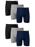 Hanes mens Tagless Comfortsoft Waistband - Multiple Packs Available Boxer Briefs, 6 Pack Assorted, Medium US