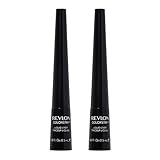 Revlon Liquid Eyeliner, ColorStay Eye Makeup, Smudgeproof, Longwearing with Ultra-Fine Tip, 251 Blackest Black (Pack of 2)
