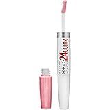 Maybelline Super Stay 24, 2-Step Liquid Lipstick Makeup, Long Lasting Highly Pigmented Color with Moisturizing Balm, So Pearly Pink, Coral Pink, 1 Count