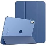 TiMOVO Case for iPad (A16) 11th Generation 11 Inch 2025/iPad 10th Generation 10.9 Inch 2022, Slim Stand Cover with Hard Translucent Back, Support Touch ID, Auto Wake/Sleep, Abyss Blue