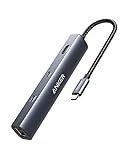 Anker 6-in-1 USB C Hub with 65W Power Delivery, 4K HDMI, 1Gbps Ethernet, USB Ports for MacBook Air, iPad Pro, XPS, and More