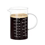 NCnnwovf 1000ml/4 Cup Measuring Cup,Glass Measuring Cup with Handle,Measuring Pitcher for Kitchen,Baking,Cooking,Restaurant