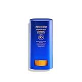 Shiseido Ultimate Sun Protector Clear Stick SPF 60+ - Invisible, Portable Sunscreen for Face & Body - Visibly Improves Fine Lines, Smoothness & Skin Tone - Non-Comedogenic, All Skin Types