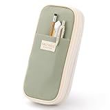 EASTHILL Big Capacity Pencil Case Large Pencil Pouch Stationery Pen Bag for Teen Girls-Green