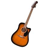 Fender California Debut Redondo CE Series Acoustic Guitar, Beginner Guitar, 2-Year Warranty, Includes Built-In Tuner, 2-Tone Sunburst