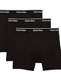Calvin Klein Men's Cotton Classics 3-pack Boxer Brief, 3 Black, Large