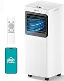 16,000 B T U Portable Air Conditioners for Large Room up to 750 Sq. Ft., 5-in-1 Smart AC with WiFi App, Remote Control, Fast Cooling, Dehumidifier, Fan, Sleep Mode, 24H Timer & Window Kit