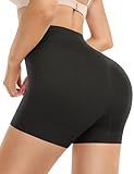 Yeblues Tummy Control Shapewear Shorts Slimming Boyshorts Women Underwear for Under Dresses Body Shaper Slips Girdles Black L