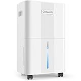 1600 Sq.ft Dehumidifiers for Home, Glowells 21 Pints Dehumidifier with Drain Hose for Basement, Smart Humidity Control Moisture Removal, 3 Operation Modes for RV, Bathroom, Bedroom