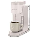 Keurig K-Express Single Serve K-Cup Pod Coffee Maker, 3 Brew Sizes, Strong Button Feature, 42oz Removable Reservoir, Warm Stone