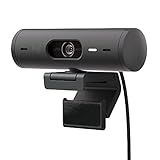 Logitech Brio 501 Full HD Webcam with Auto Light Correction, Show Mode, Noise Reduction Mics, Privacy Cover, Works with Microsoft Teams, Google Meet, Zoom, Nintendo Switch 2 new GameChat mode - Black