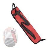 Cheerock Drum Stick Bag - Portable Drumstick Holder with Hooks for Hanging, Storage Case for Drum Set Mallets and Percussion Accessories