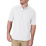 Hanes mens Short Sleeve X-temp W/ Freshiq Polo Shirt, White, X-Large US