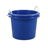 United Solutions Easy-Access Storage Rope Handle Tub, 19 Gallon, Blue, 2 Count (TU0335)