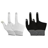 BESPORTBLE 2 Pairs Gaming Finger Gloves - Touchscreen Sleeves for Mobile Gaming, Esports & Free Fire - Breathable Nylon & Graphene for Sweaty Hands, Pro Gamer Gloves